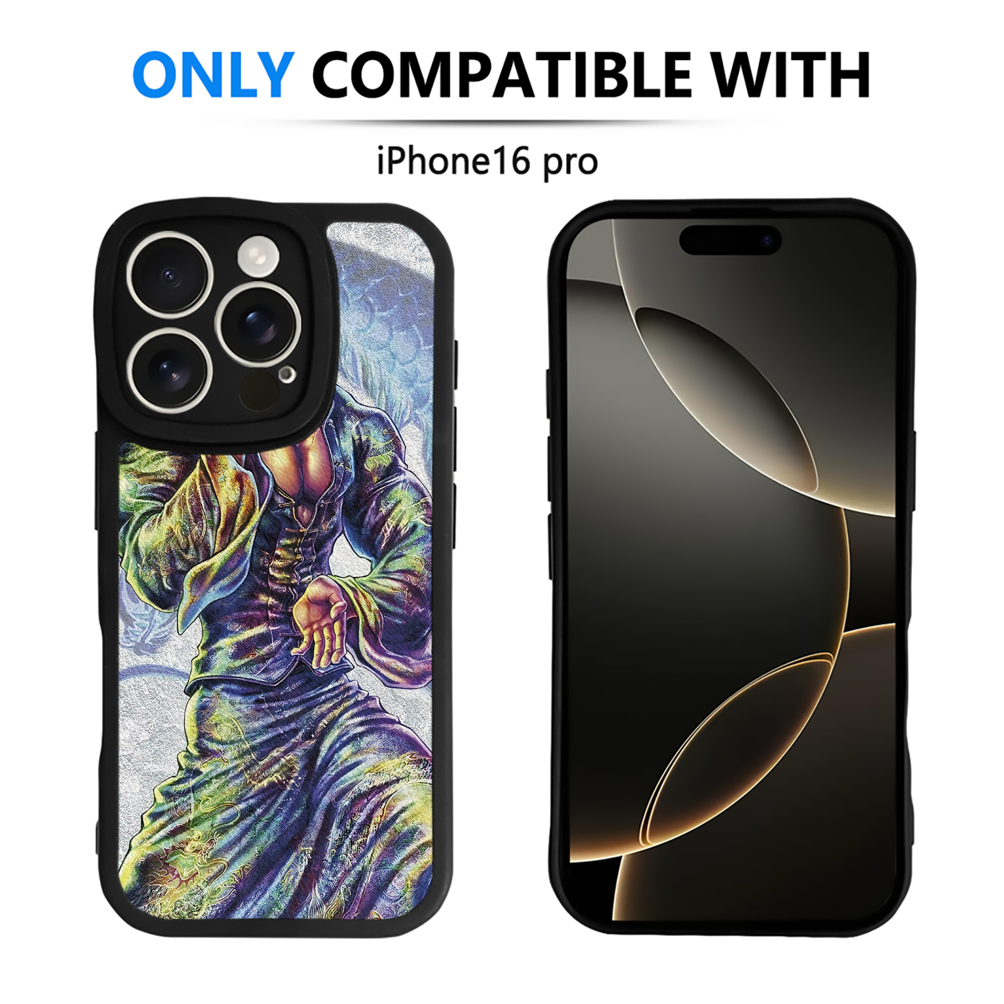 （画像用） 北斗の拳 Fist of the North Star 【iPhone 16シリーズ対応】シリコンスマホケース（レザー調） 材質：シリコン